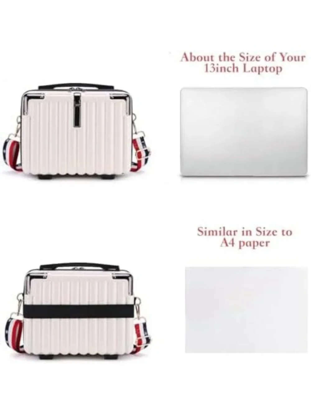 Portable Mini Hard Shell Makeup Case - Stress-Resistant Travel Organizer with